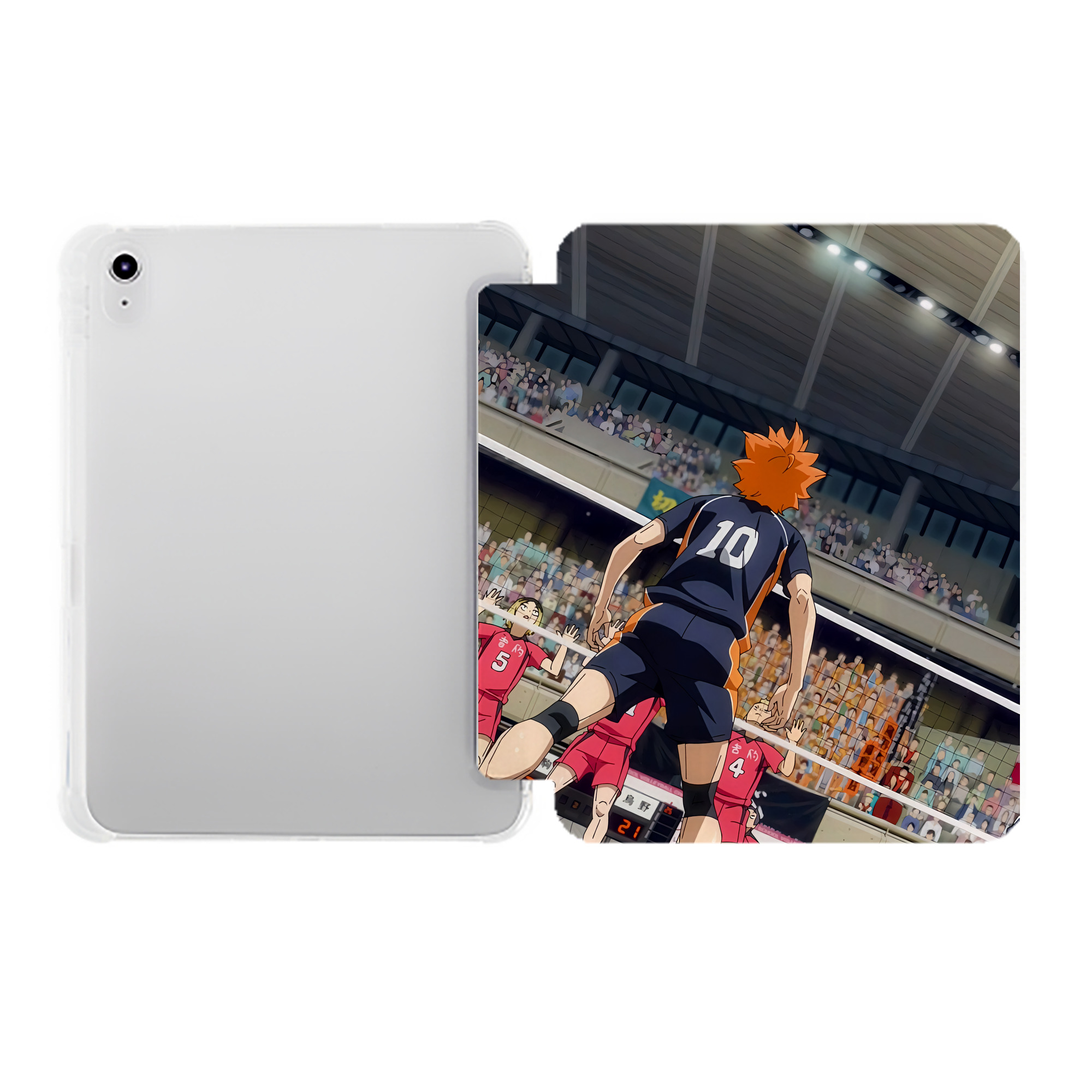 （画像用） ハイキュー!! Haikyu!! IPad ケース ペン収納付き 三つ折りスタンド PUレザー×シリコン 対応機種9.5/10.5/10.9インチ